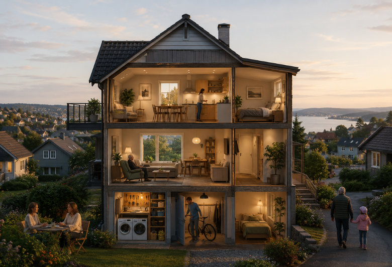 Del hus – hvordan få flere boliger uten å bygge nytt